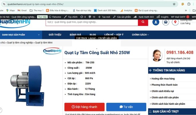 quat ly tam cong suat nho 250