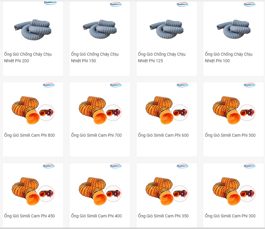 Ống gió công nghiệp có những loại nào?