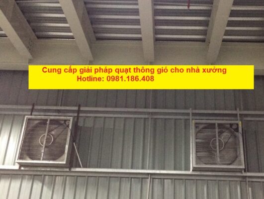 Quạt Thông Gió Vuông giải pháp tố ưu cho doanh nghiệp 2 quạt thông gió cho xưởng