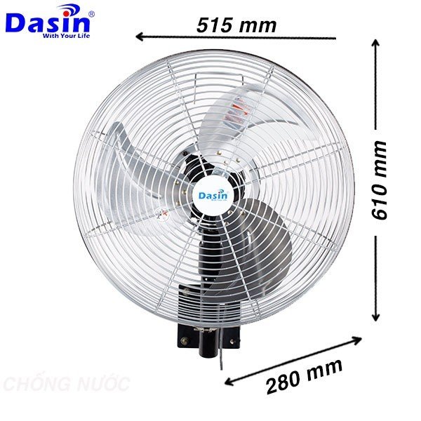 Quạt treo tường dasin KWP-1845