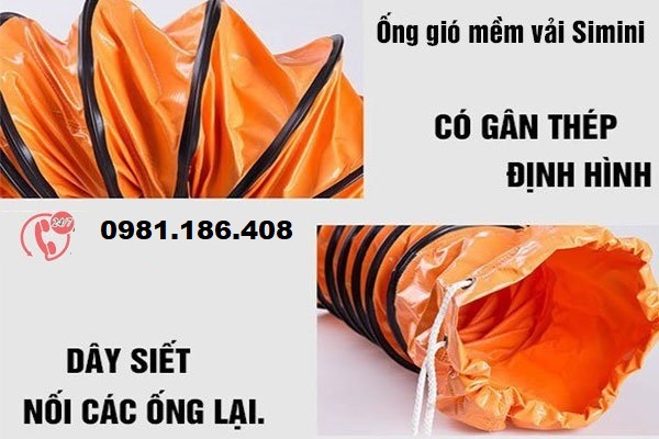 cấu tạo ống gió mềm 