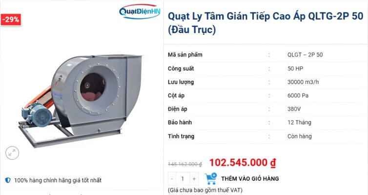 Quạt Điện Hà Nội tự hào là nhà phân phối uy tín