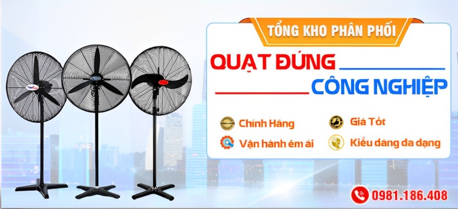 Quạt đứng công nghiệp 3 pha là gì?