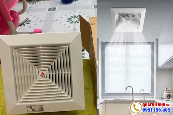 Các yếu tố ảnh hưởng đến giá quạt thông gió âm trần
