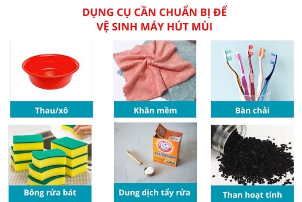 Cách Vệ Sinh Quạt Hút Mùi Bếp Đúng Cách, An Toàn & Hiệu Quả 2 dụng cụ vệ sinh quạt