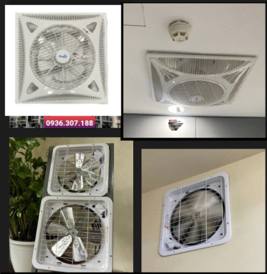 quạt thông gió vuông và âm trần 