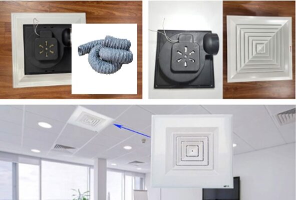 Quạt Âm Trần Nối Ống Gió: Khám Phá Chi Tiết & Ưu Điểm 2 quat hut am tran sunfan sf 600at noi ong