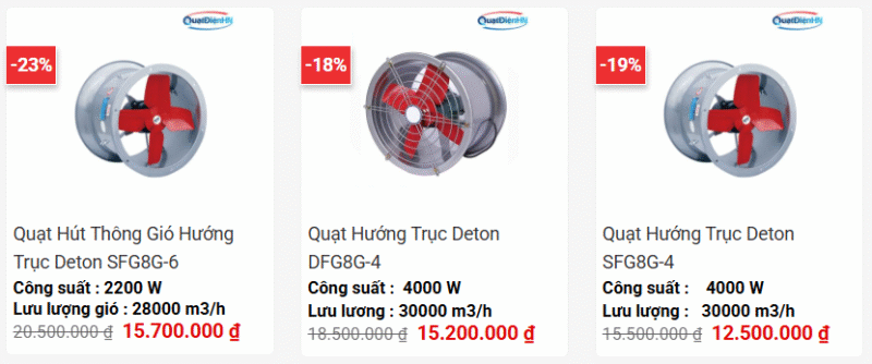 Quạt hướng trục trung áp