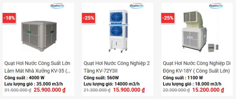 Quạt hơi nước công nghiệp QUẠT ĐIỆN HÀ NỘI
