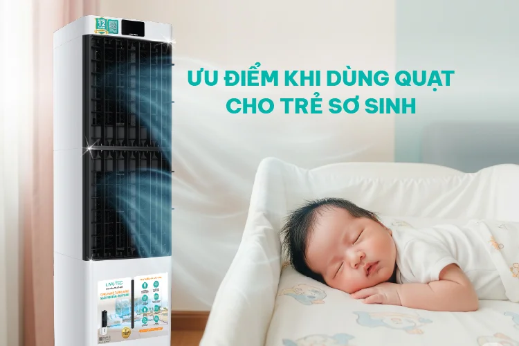 có nên cho trẻ sơ sinh nằm quạt hơi nước​ 4